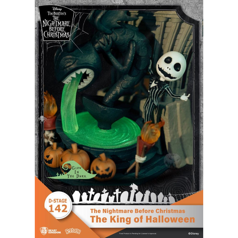 Nightmare Before Christmas - Figurine Diorama D-Stage Jack The King of Halloween 15 cm BOITE OUVERTE
