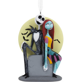 Nightmare Before Christmas - Ornement de sapin Jack & Sally Moon