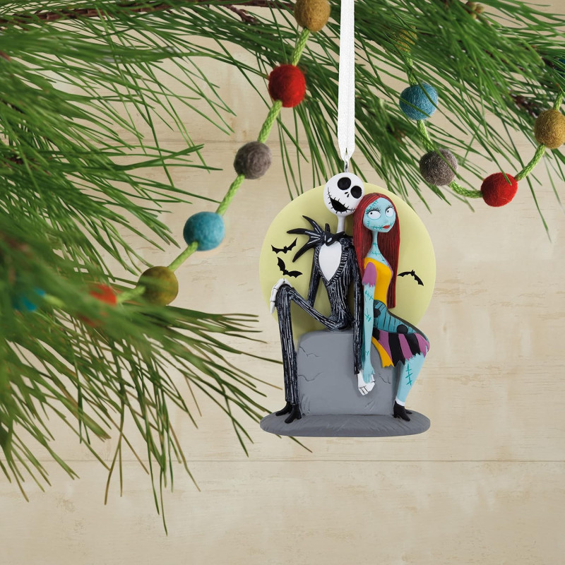 Nightmare Before Christmas - Ornement de sapin Jack & Sally Moon