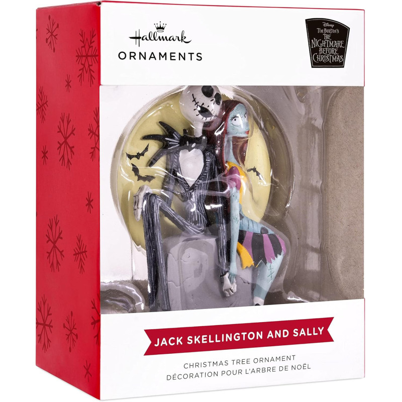Nightmare Before Christmas - Ornement de sapin Jack & Sally Moon