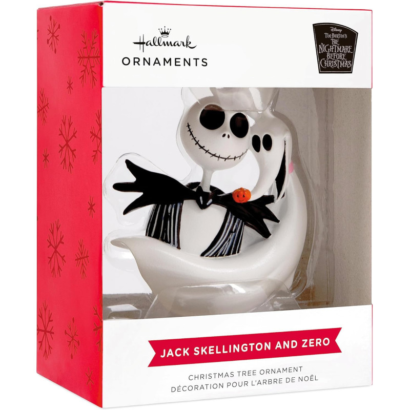 Nightmare Before Christmas - Ornement de sapin Jack & Zero