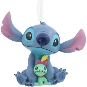 Disney : Lilo & Stitch - Ornement de sapin Stitch & Scrump