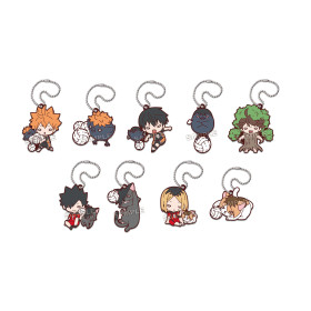 Haikyu!! - Porte-clé bille Rubber Mascot