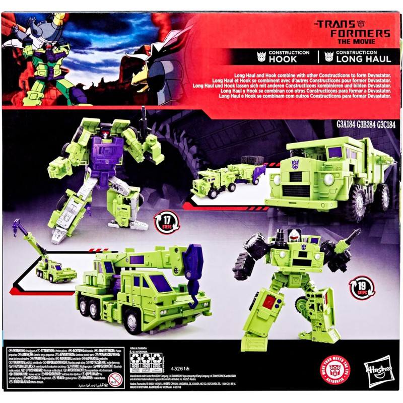 OCTOBRE 2025 : Transformers - Studio Series - Figurines Constructicon Long Haul & Constructicon Hook