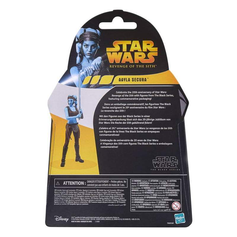 AOUT 2025 : Star Wars : Revenge of the Sith - Black Series - Figurine 20th Anniversary Aayla Secura 15 cm