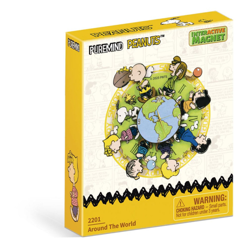 AOUT 2025 : Peanuts (Snoopy) - Aimant interactif Puremind Around The World