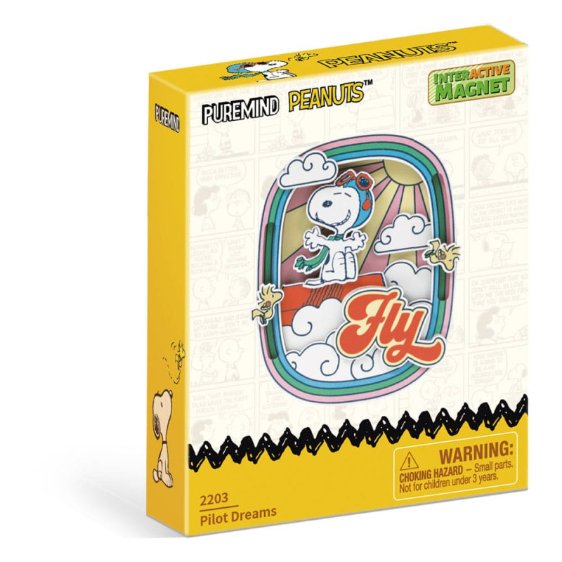 AOUT 2025 : Peanuts (Snoopy) - Aimant interactif Puremind Pilot Dreams
