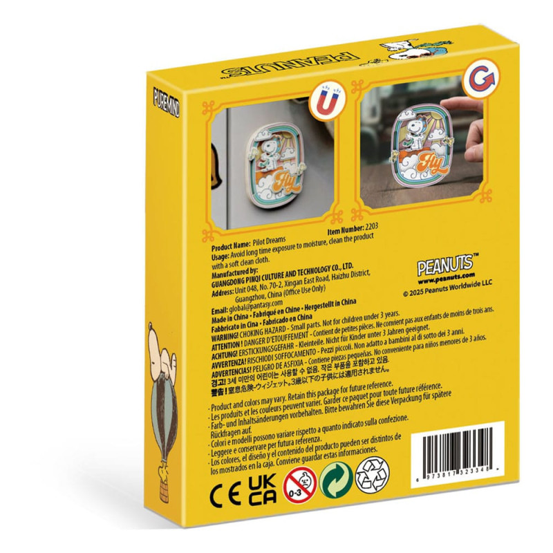 AOUT 2025 : Peanuts (Snoopy) - Aimant interactif Puremind Pilot Dreams