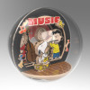 AOUT 2025 : Peanuts (Snoopy) - Mini maquette Wooden Theater Globe Night of Music