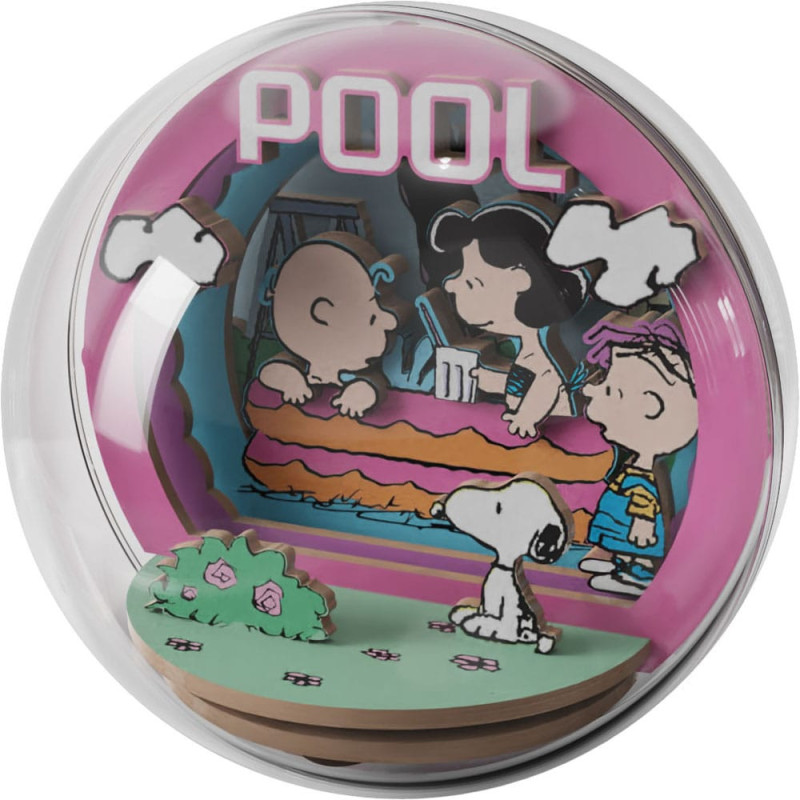 Peanuts (Snoopy) - Mini maquette Wooden Theater Globe Cool Pool