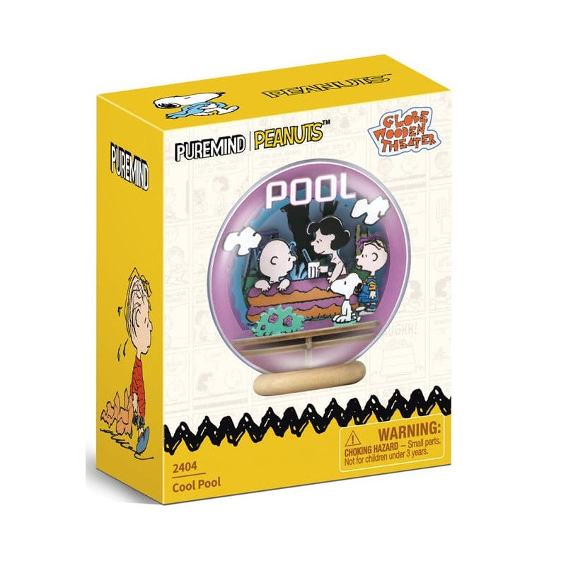 AOUT 2025 : Peanuts (Snoopy) - Mini maquette Wooden Theater Globe Cool Pool