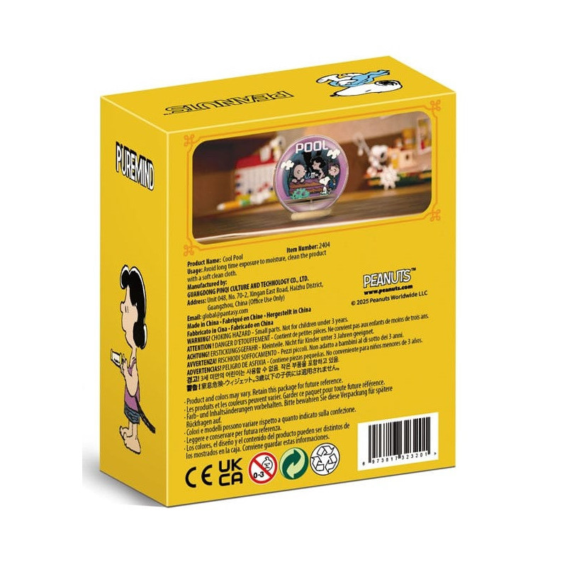 AOUT 2025 : Peanuts (Snoopy) - Mini maquette Wooden Theater Globe Cool Pool