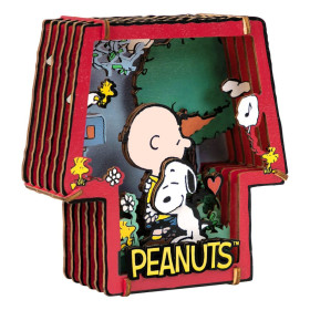 Peanuts (Snoopy) - Maquette Wooden Theater Healing Hug