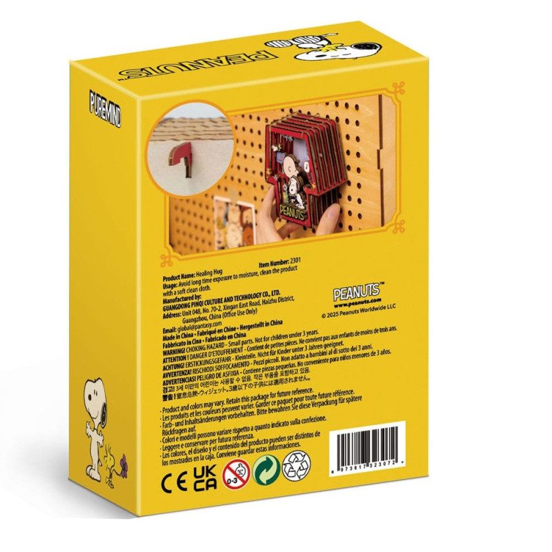 AOUT 2025 : Peanuts (Snoopy) - Maquette Wooden Theater Healing Hug