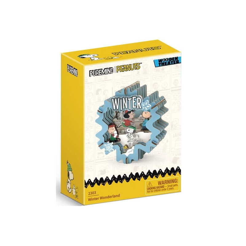 AOUT 2025 : Peanuts (Snoopy) - Maquette Wooden Theater Winter Wonderland