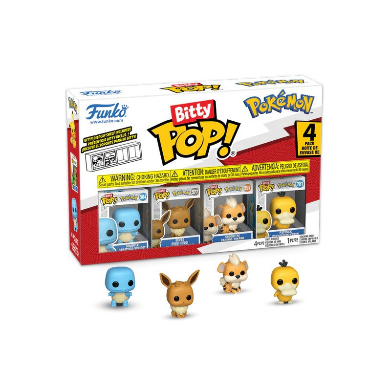 Pokemon - Bitty Pop! - 4-Pack Squirtle (Carapuce)