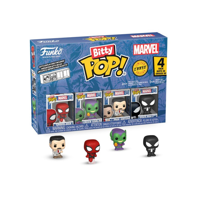 Marvel : Spider-Man - Bitty Pop! - 4-Pack Spider-Man