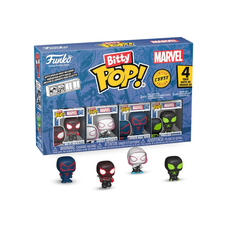 Marvel : Spider-Man - Bitty Pop! - 4-Pack Miles Morales