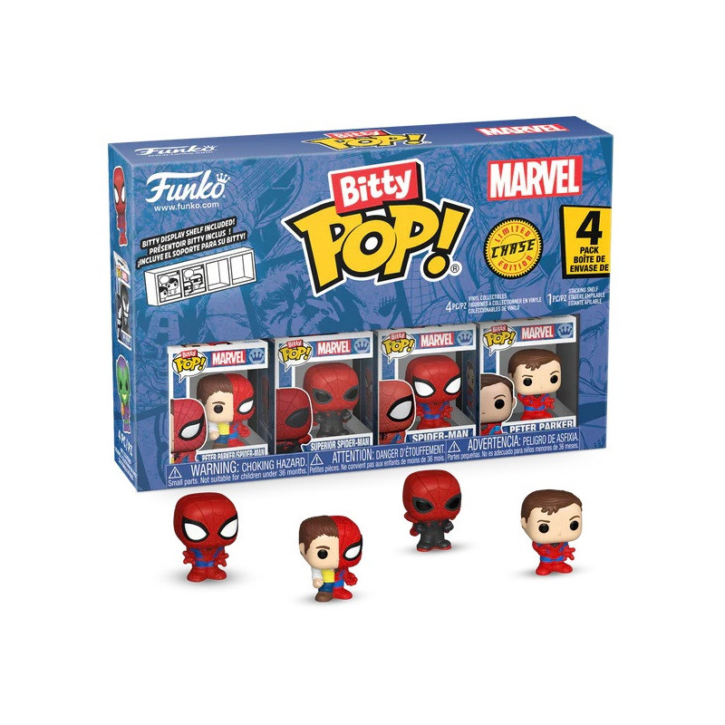 Marvel : Spider-Man - Bitty Pop! - 4-Pack Spider-Man