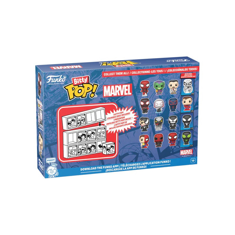 AOUT 2025 : Marvel : Spider-Man - Bitty Pop! - 4-Pack Spider-Man