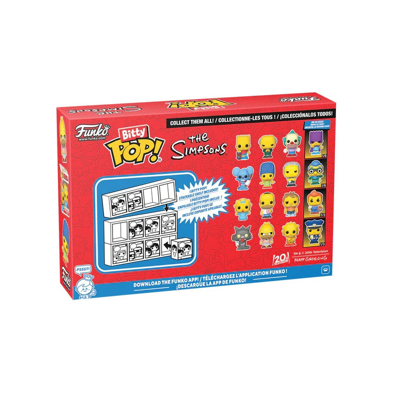 AOUT 2025 : The Simpsons - Bitty Pop! - 4-Pack Scratchy