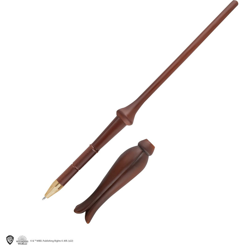 Harry Potter - Stylo baguette + socle & marque-page lenticulaire Luna  Lovegood