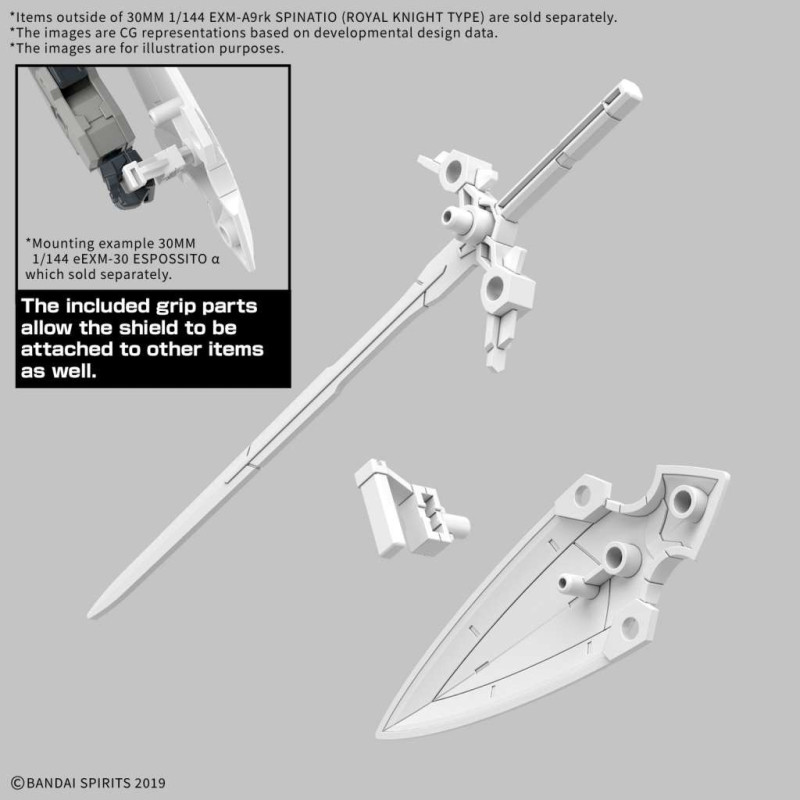 30MM - 30 Minutes Mission - 1/144 EXM-A9rk Spinatio (Royal Knight Type)