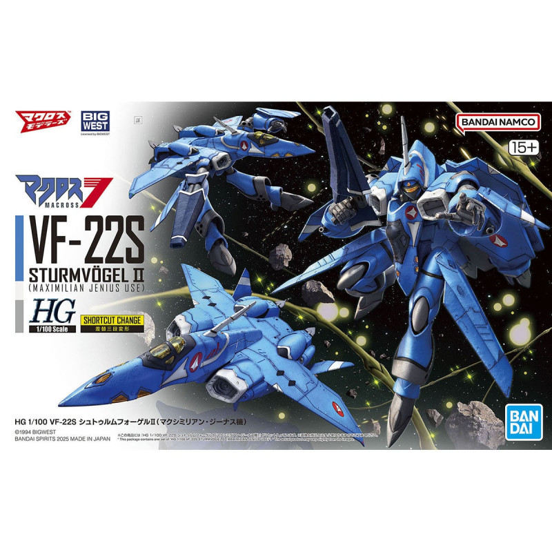 Macross - HG 1/100 VF-22S Sturmvogel II (Maximillian Jenius Use)