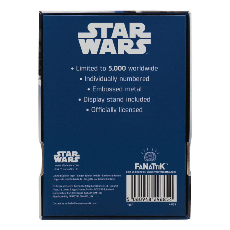 SEPTEMBRE 2025 : Star Wars: The Clone Wars - Lingot Captain Rex 5000 exemplaires