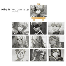 NieR:Automata Ver1.1A - Trading Mini Canvas Board 1 EXEMPLAIRE ALEATOIRE