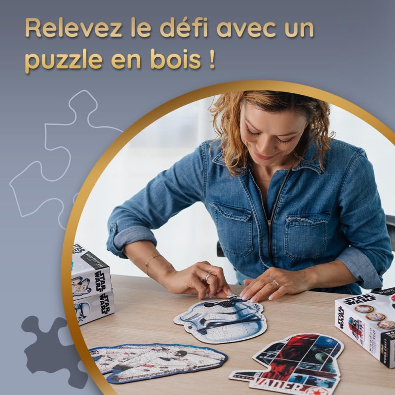 Star Wars - Puzzle en bois 160 pièces Darth Vader