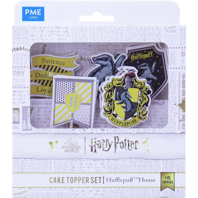 Harry Potter - Set de 15 toppers Hufflepuff