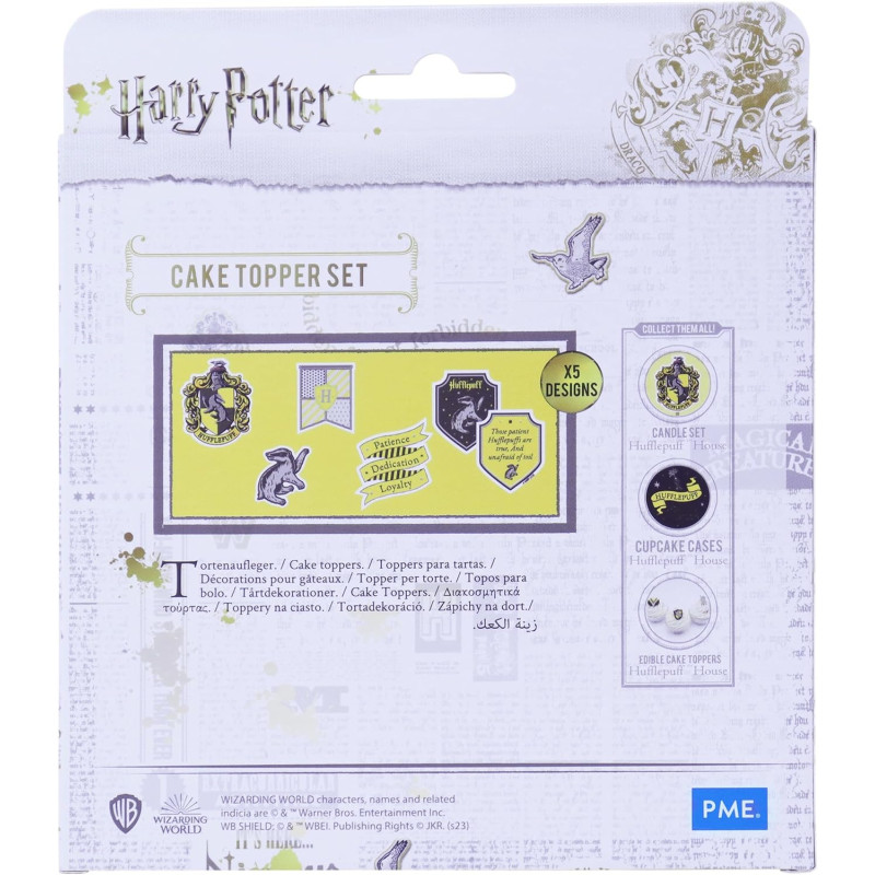 Harry Potter - Set de 15 toppers Hufflepuff