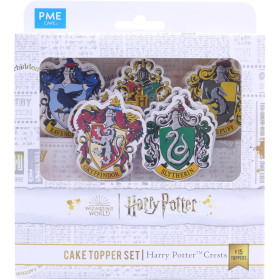 Harry Potter - Set de 15 toppers Hogwarts Crest & 4 Maisons