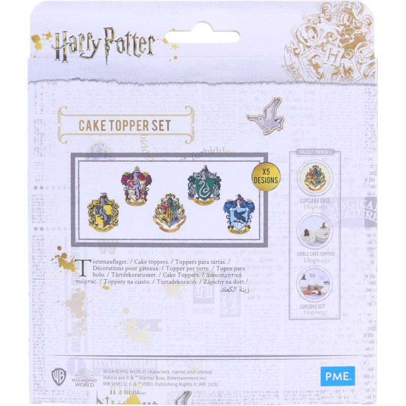 Harry Potter - Set de 15 toppers Hogwarts Crest & 4 Maisons
