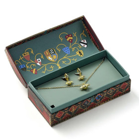 Harry Potter - Coffret cadeau Boucles d'oreilles et Collier Quidditch