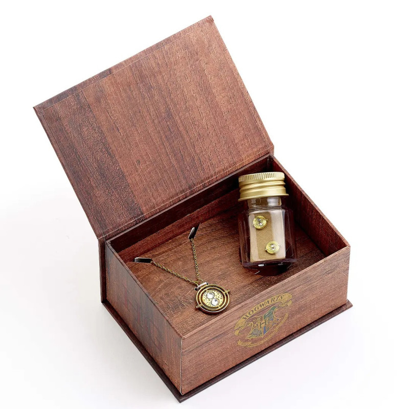 Harry Potter - Coffret cadeau Boucles d'oreilles et Collier Retourneur de Temps