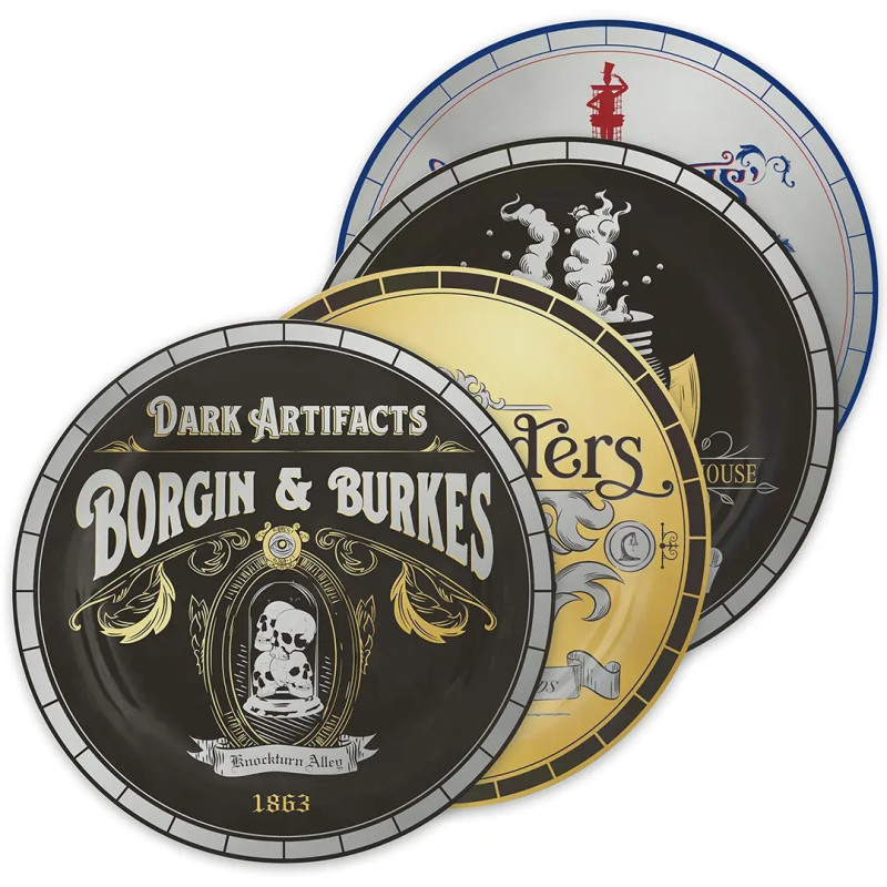 JUILLET 2025 : Harry Potter - Set de 4 assiettes boutiques Diagon Alley