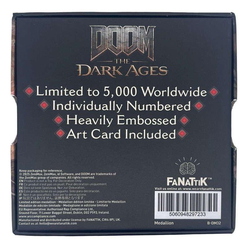 JANVIER 2026 : Doom III : The Dark Ages - Médaillon Saw Shield 5000 exemplaires