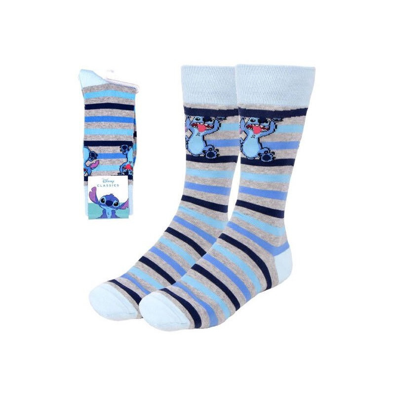 Disney - Chaussettes rayures Stitch 36/43
