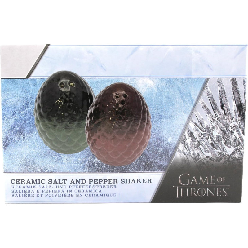Game of Thrones - Set salière et poivrière Oeufs de Dragon