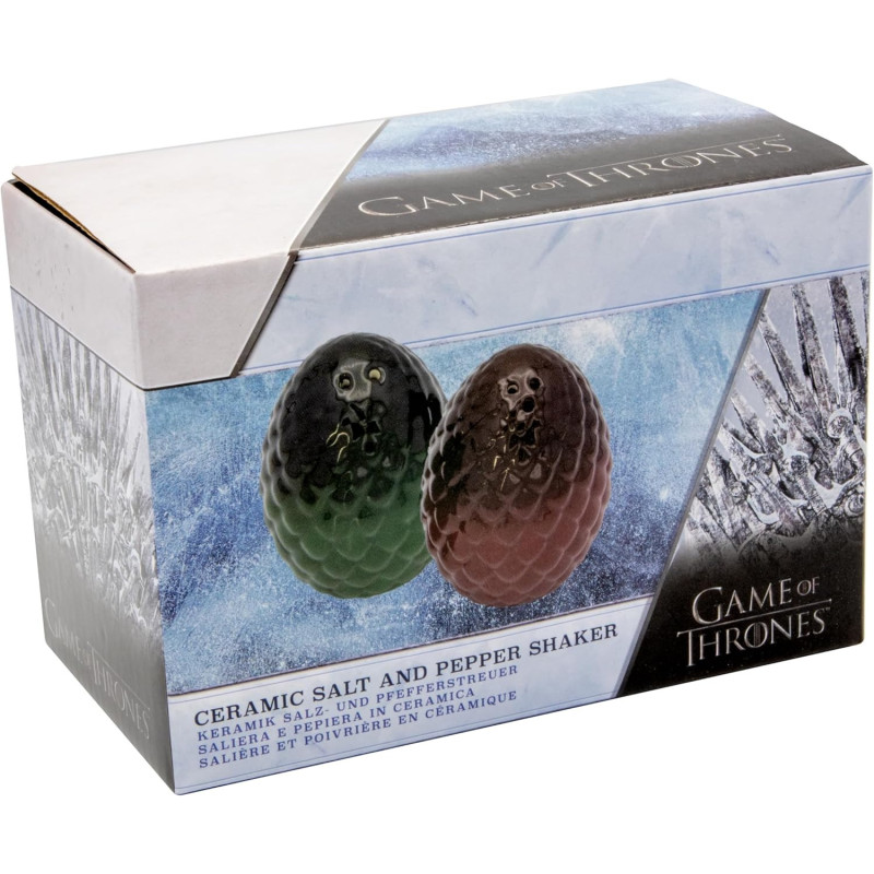 Game of Thrones - Set salière et poivrière Oeufs de Dragon