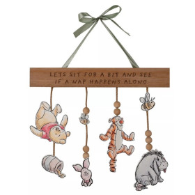 Disney : Winnie l'Ourson - Plaque à suspendre Winnie, Tigrou, Bourriquet et Porcinet
