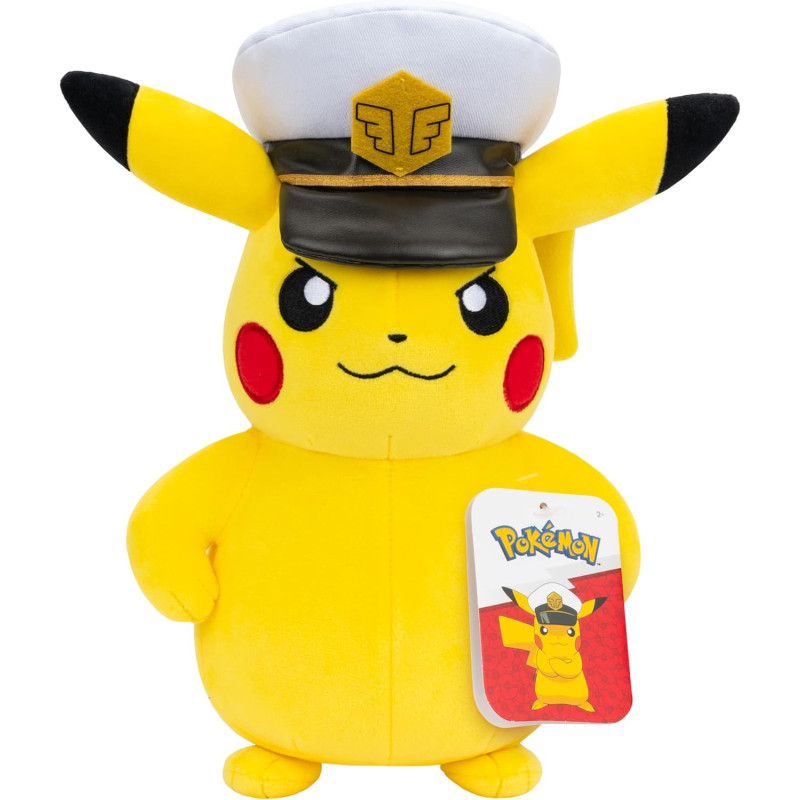 Pokemon - Peluche 20 cm : Captain Pikachu