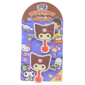 Sanrio - Pinces barrettes Chocolate Series : Kuromi