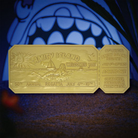 Jaws (Les Dents de la Mer) - Ticket 50th Anniversary plaqué or 24K Regatta 1975 exemplaires