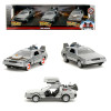 Retour vers le Futur - Set de 3 1/32 Back to the Future Delorean