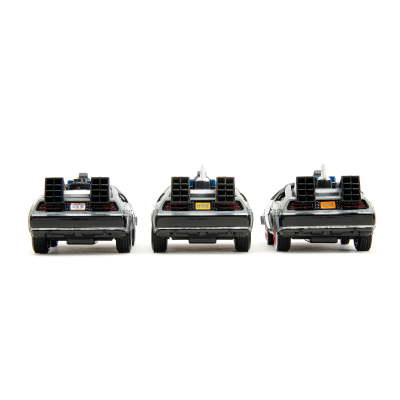 Retour vers le Futur - Set de 3 1/32 Back to the Future Delorean