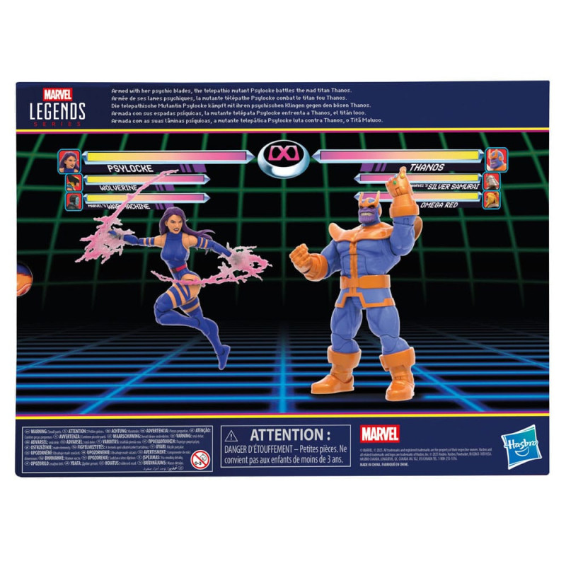 Marvel Legends Gamerverse – Pack 2 Figurines Psylocke vs Thanos