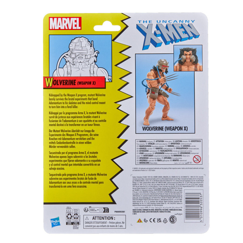 NOVEMBRE 2025 : Marvel Legends - Retro Collection - Figurine Wolverine Weapon X